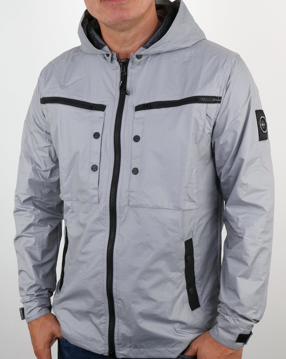 Marshall Artist Micro Ripstop Overshirt Cool Grey