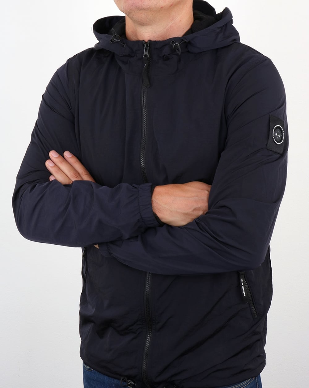 Marshall Artist Liquid Nylon Windrunner Navy