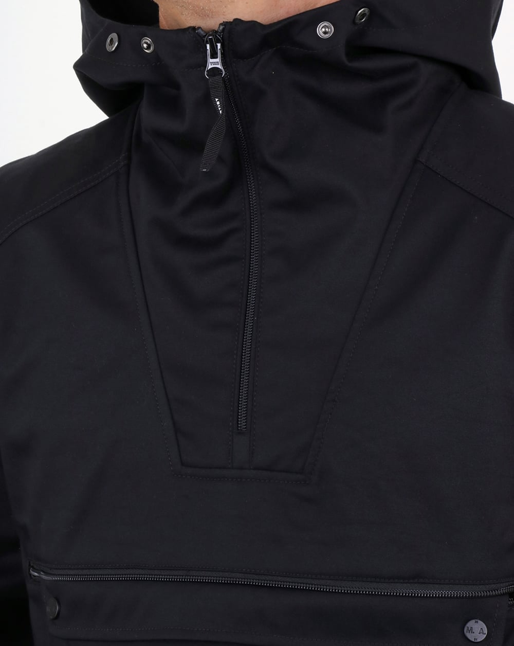 Marshall Artist British Microtwill 1/4 zip jacket Navy