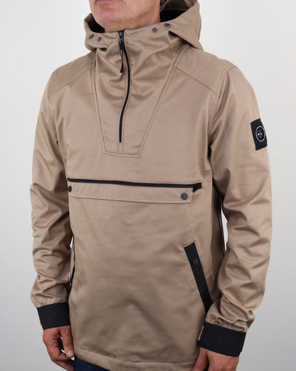 Marshall Artist British Microtwill 1/4 zip jacket Stone