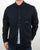 Marshall Artist Dual Pocket Military Overshirt Navy