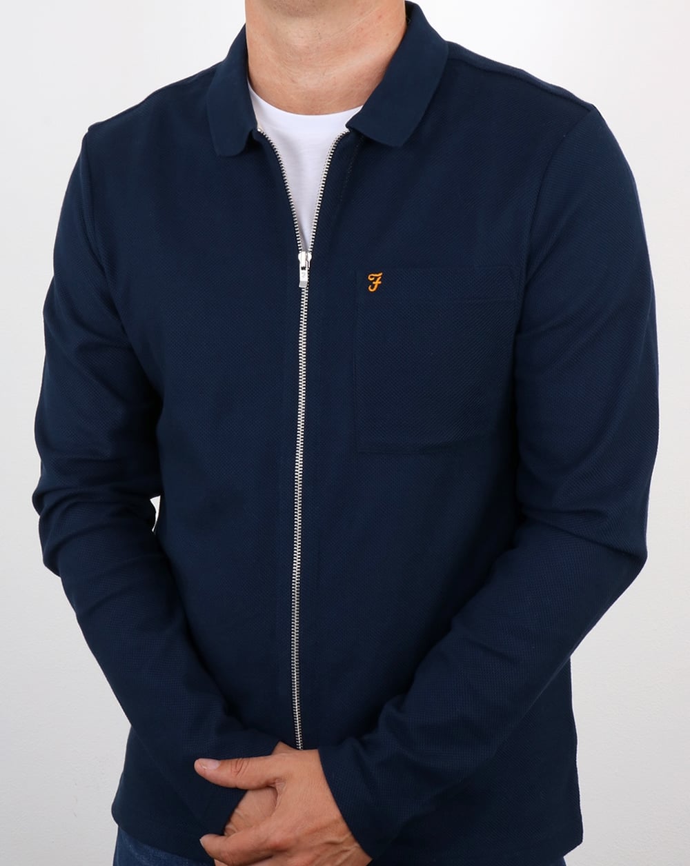 Farah Sundew Shirt Jacket Yale Blue