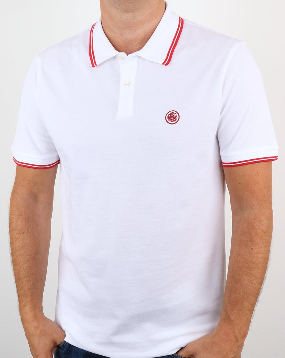 Pretty Green Barton Polo Shirt White