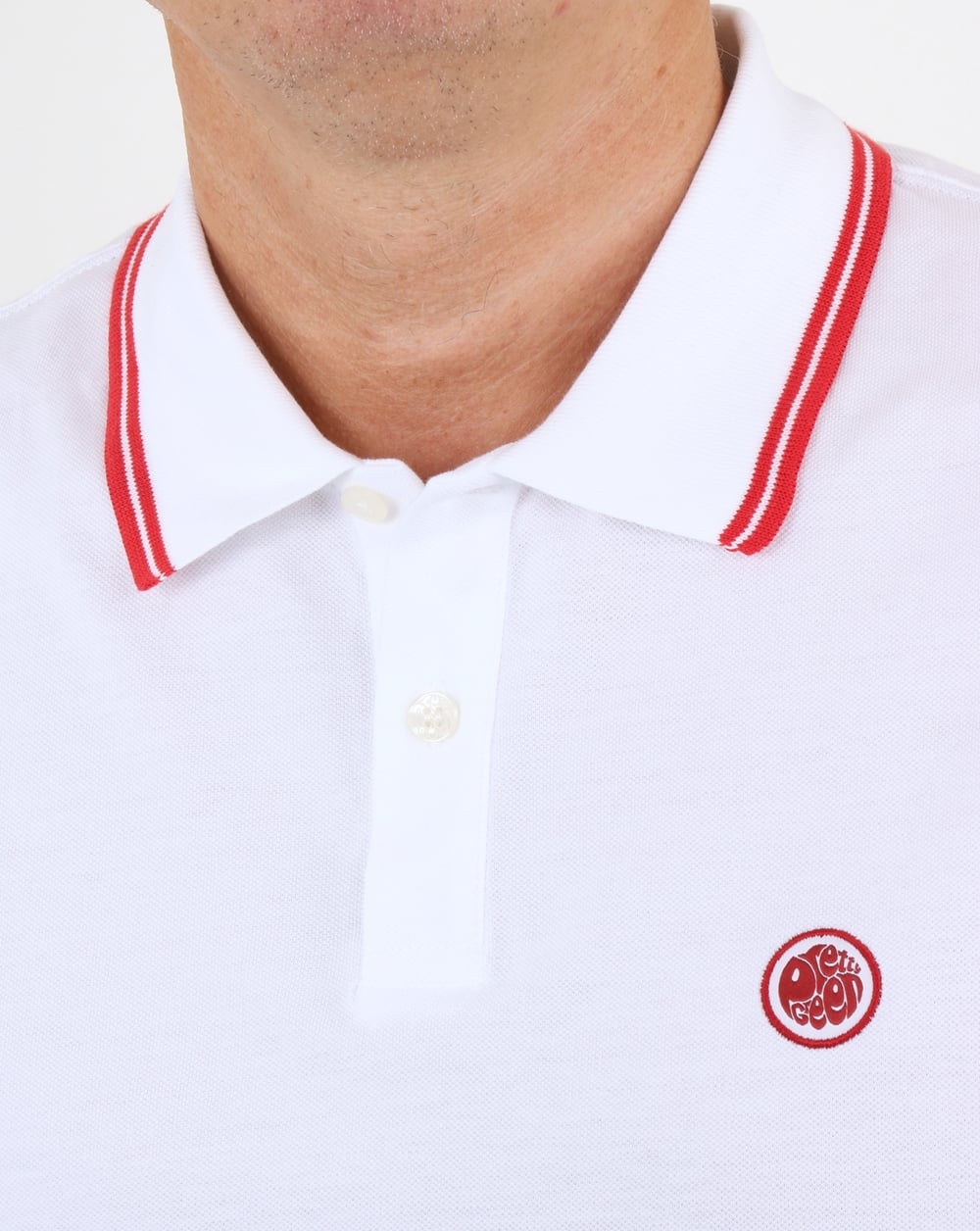 Pretty Green Barton Polo Shirt White