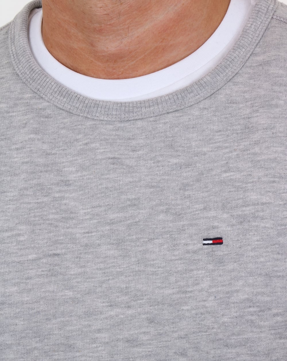 Tommy Hilfiger Cotton Fleece Sweatshirt Grey Heather