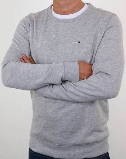 Tommy Hilfiger Cotton Fleece Sweatshirt Grey Heather