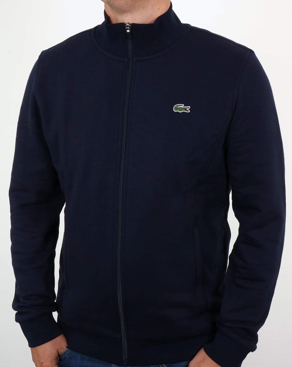 Lacoste Zip Up Track Top Navy