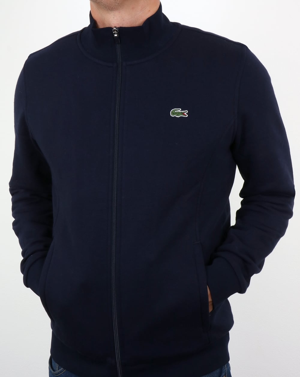 Lacoste Zip Up Track Top Navy