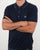 Pretty Green Tilson Knitted Polo Shirt Navy
