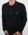 Pretty Green Tilson Long Sleeve Knitted Polo Black
