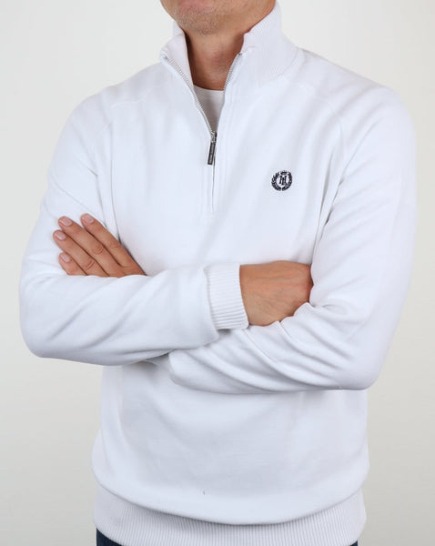 Henri Lloyd Rednor Half Zip Sweat White