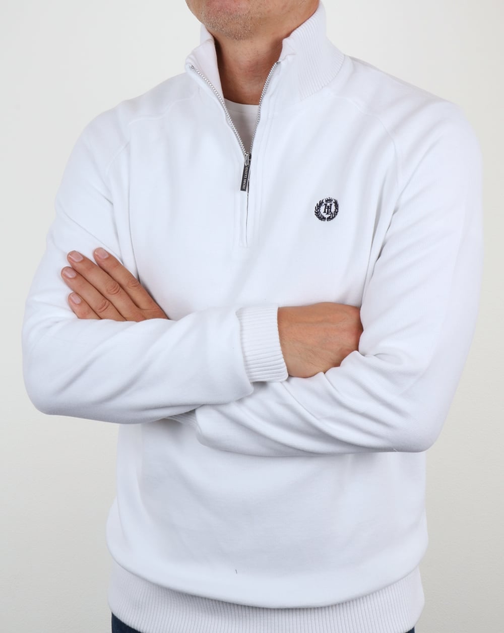 Henri Lloyd Rednor Half Zip Sweat White