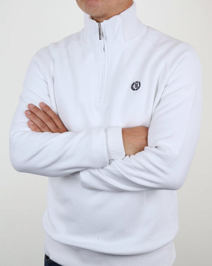 Henri Lloyd Rednor Half Zip Sweat White