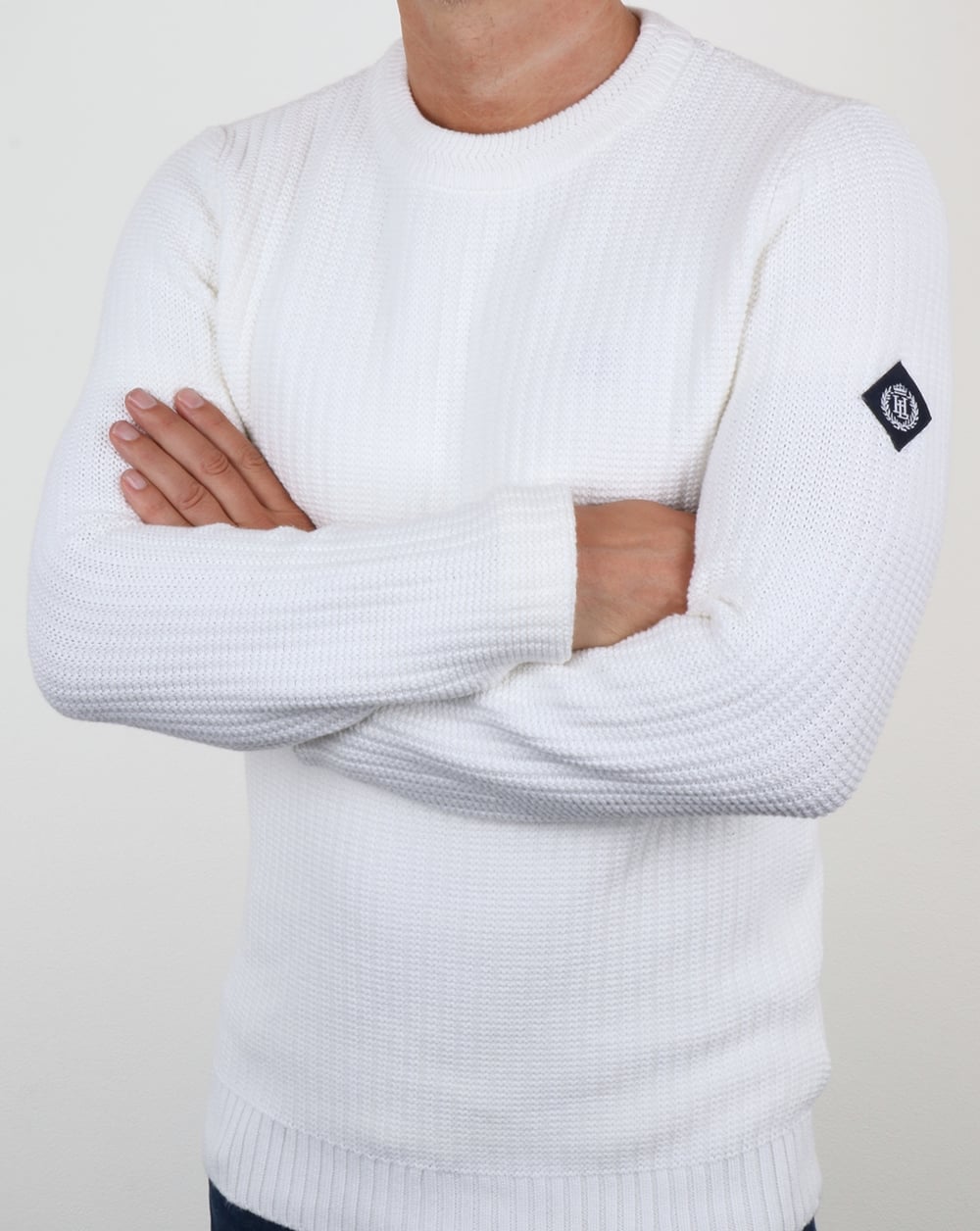 Henri Lloyd Felsted Crew Neck Knit White