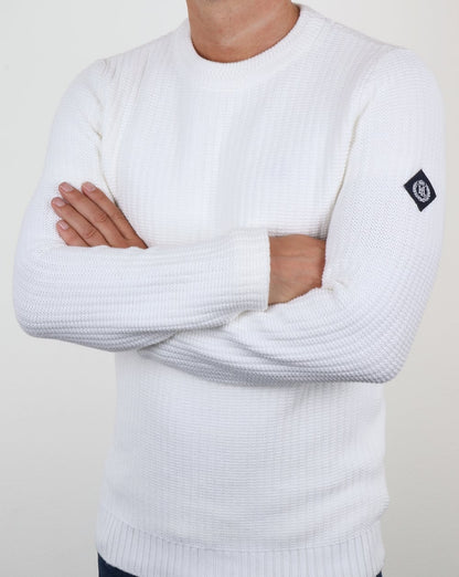 Henri Lloyd Felsted Crew Neck Knit White