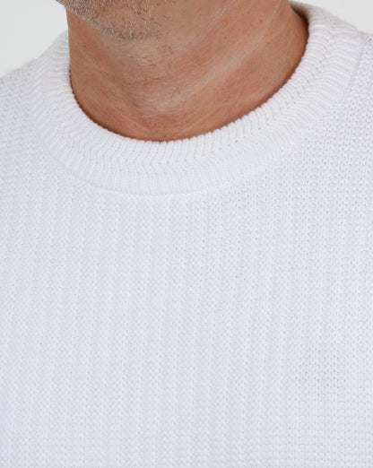 Henri Lloyd Felsted Crew Neck Knit White