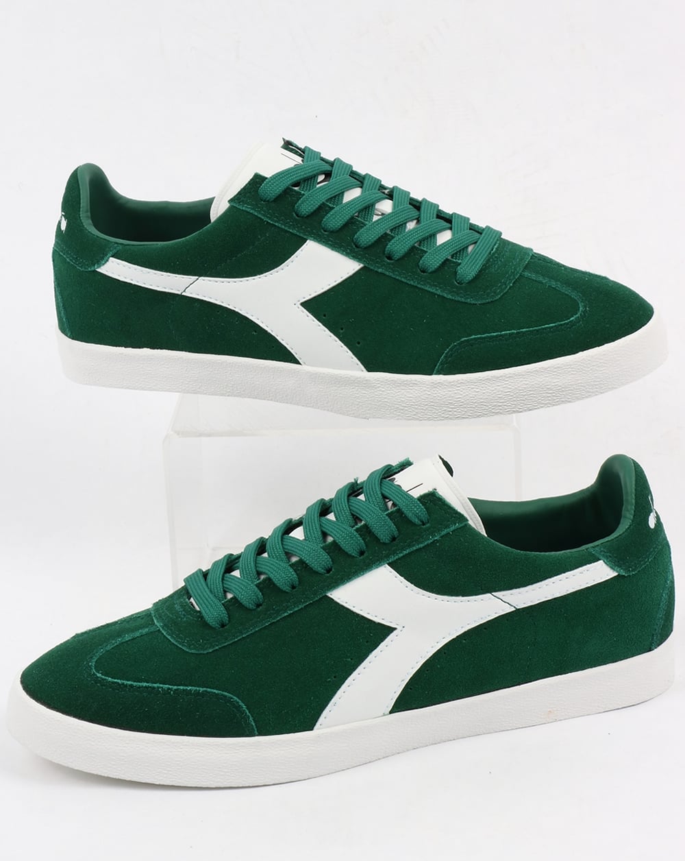 Diadora B Original VLZ Trainers Posy Green/White