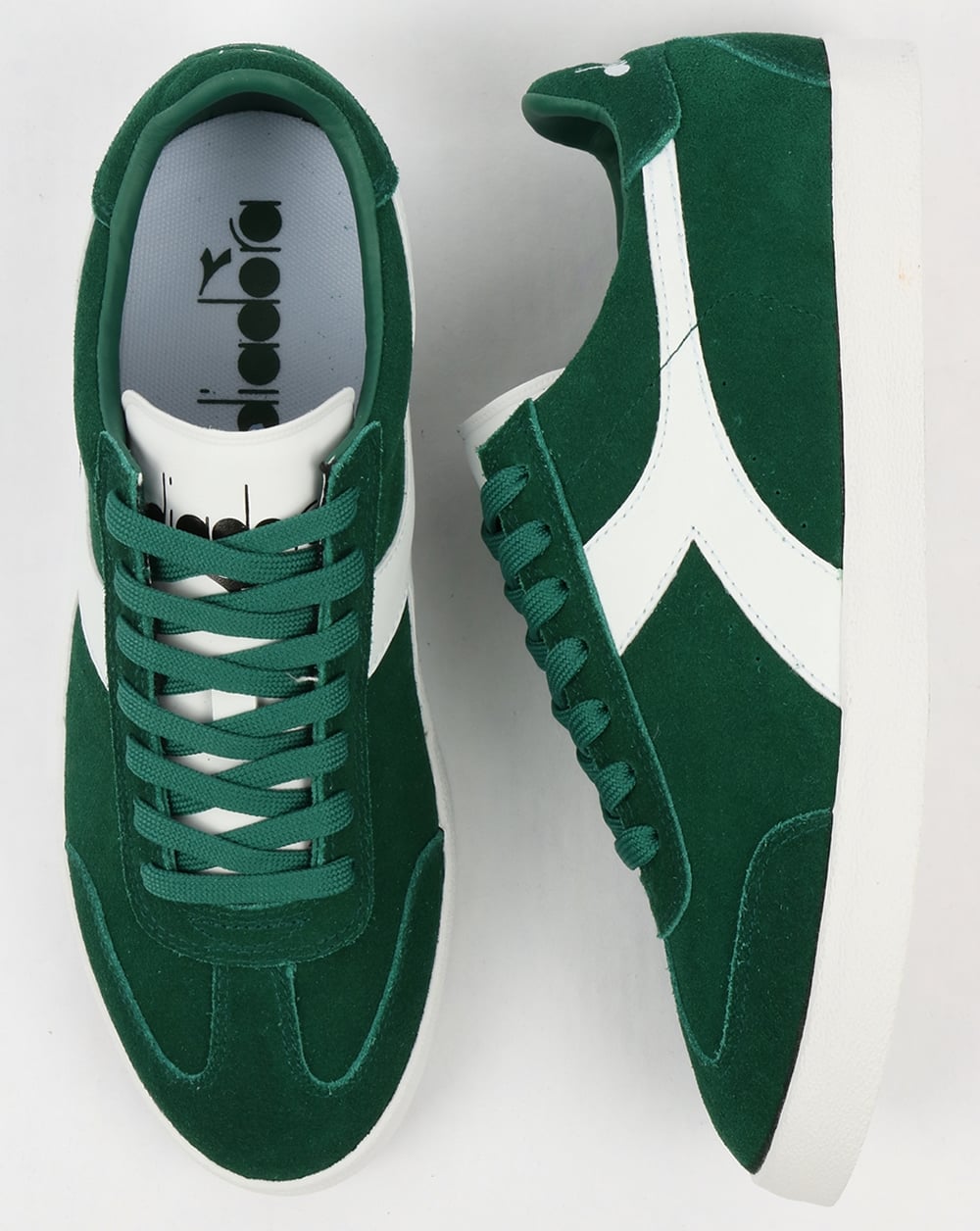 Diadora B Original VLZ Trainers Posy Green/White