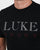Luke Max Raised Print T Shirt Black