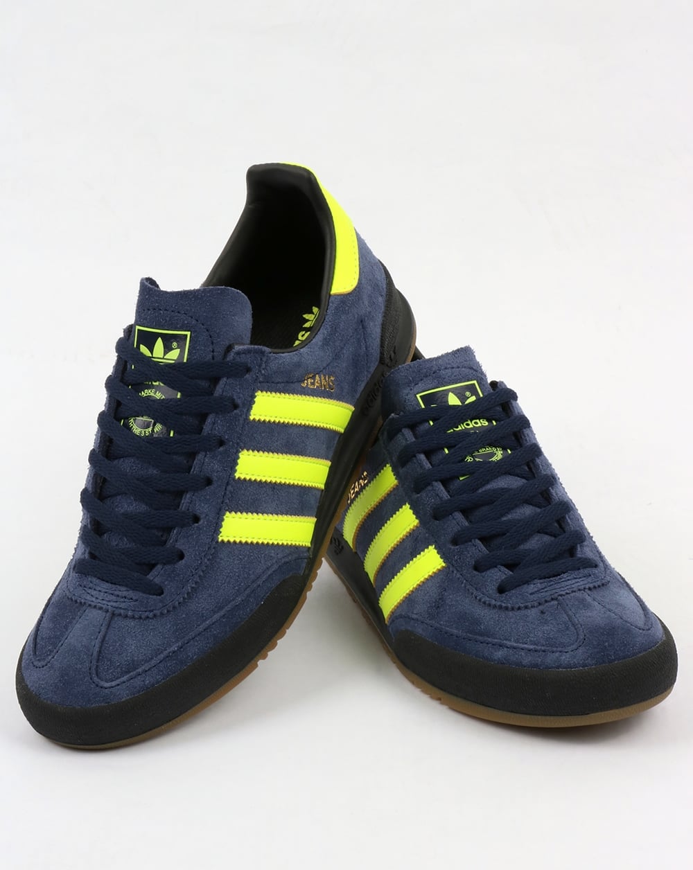 Adidas Jeans MK2 Trainers Navy/Solar Yellow