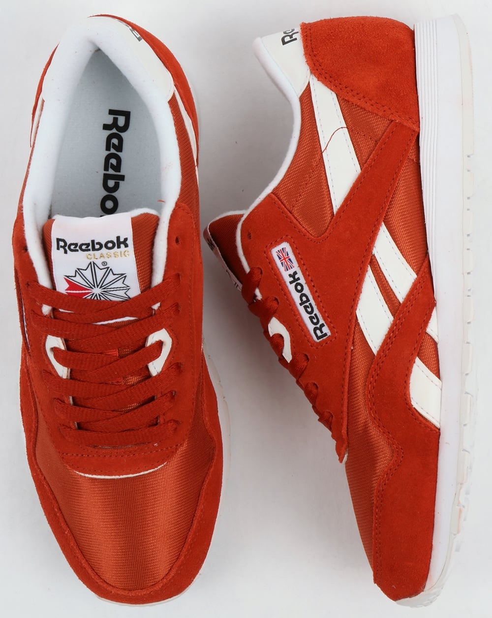 Reebok Classic Nylon Trainers Burnt Orange