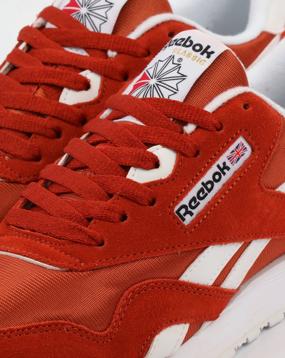 Reebok Classic Nylon Trainers Burnt Orange