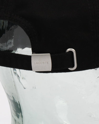 Lacoste Oversized Croc Cap Black