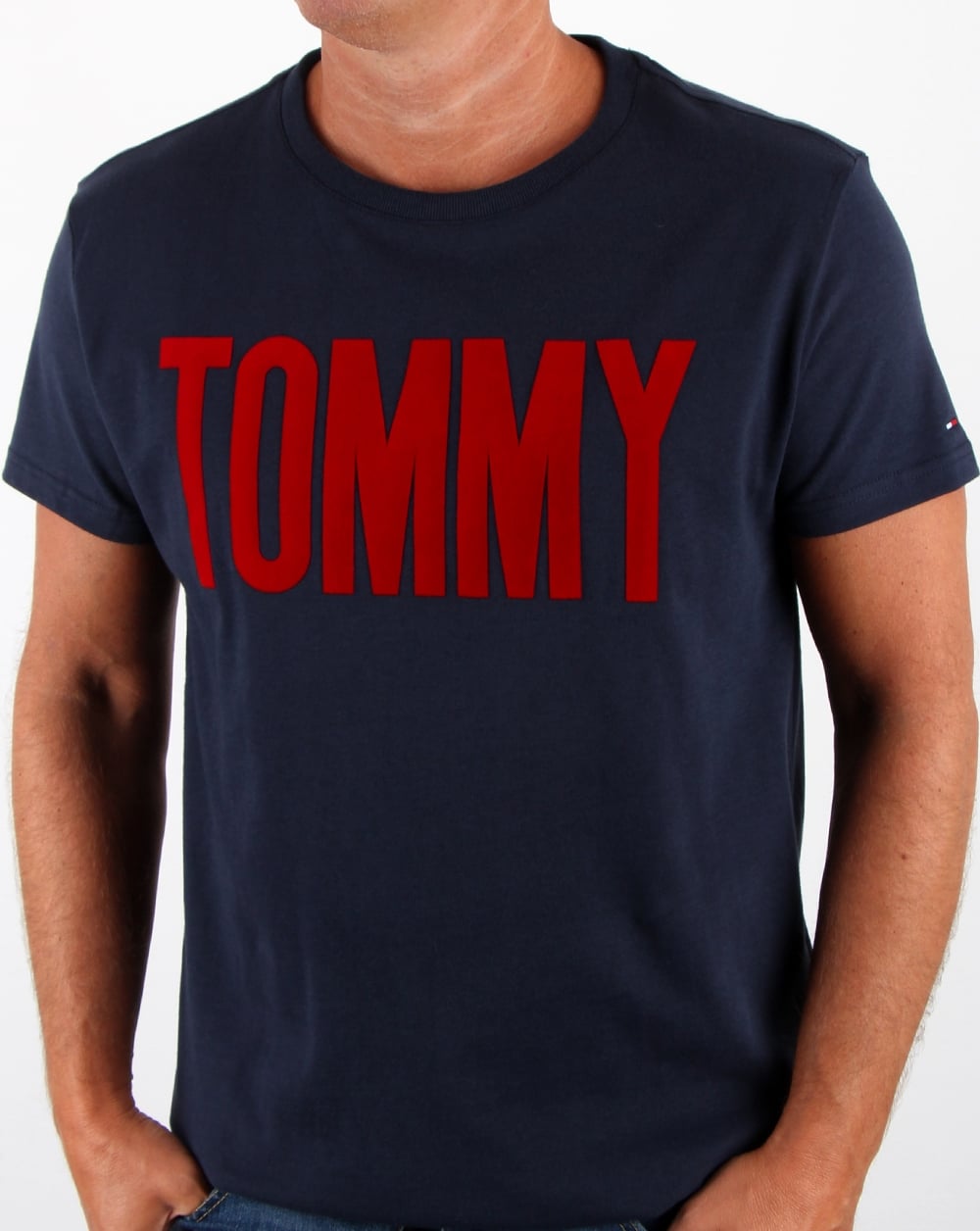 Tommy Hilfiger Logo T Shirt Navy