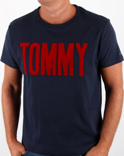 Tommy Hilfiger Logo T Shirt Navy