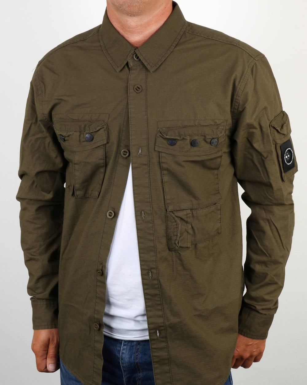 Marshall Artist Ripstop Overshirt Khaki
