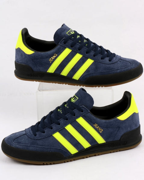 Adidas Jeans MK2 Trainers Navy/Solar Yellow