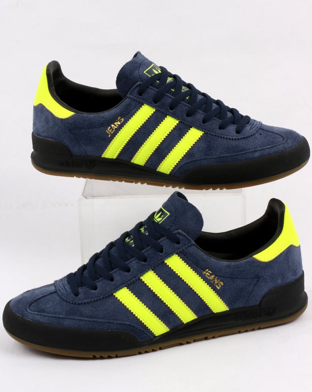Adidas Jeans MK2 Trainers Navy/Solar Yellow