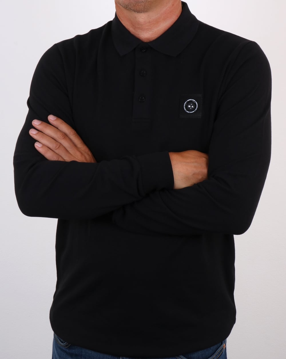 Marshall Artist Siren Ls Polo Shirt Black