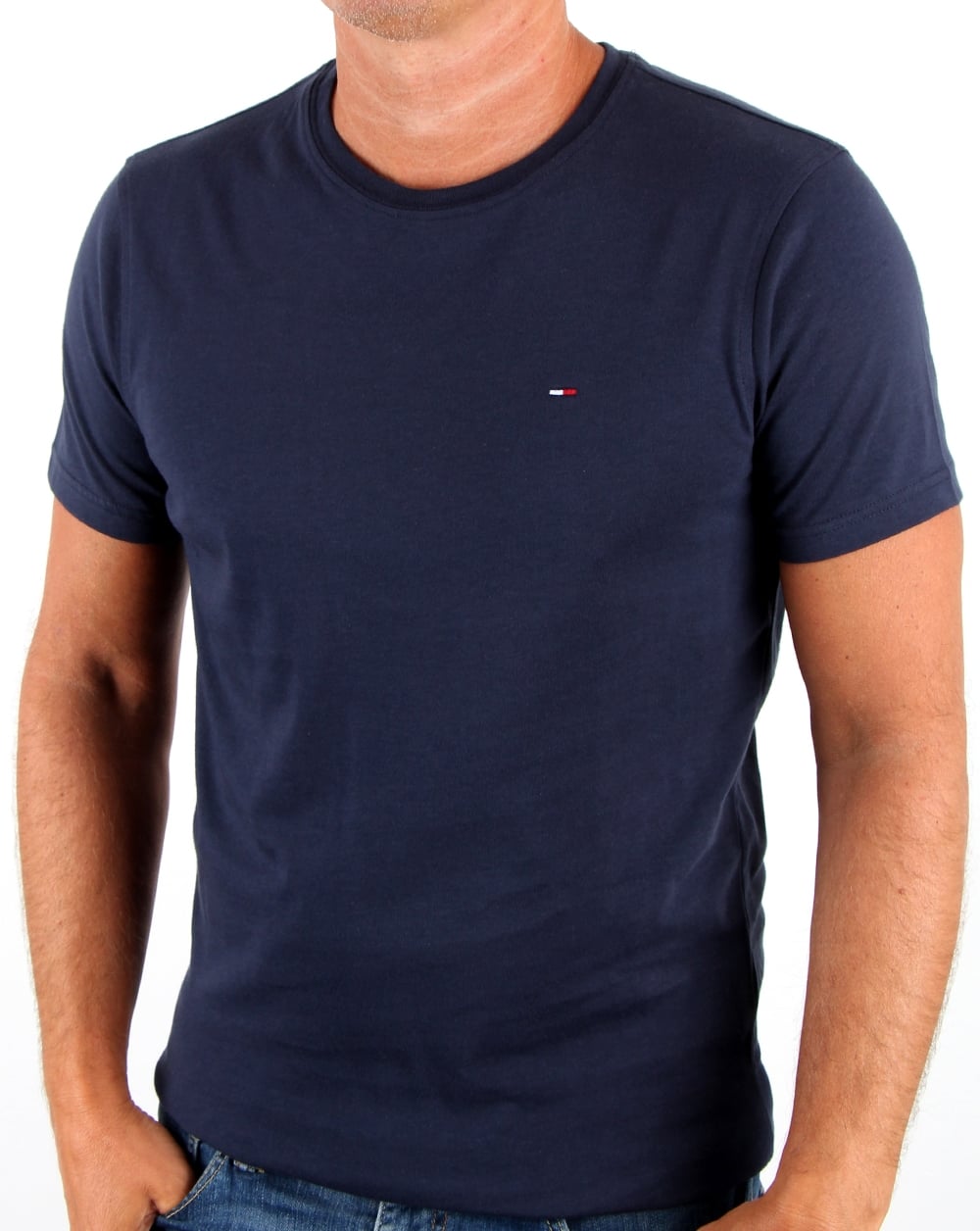 Tommy Jeans Crew Neck T Shirt Navy