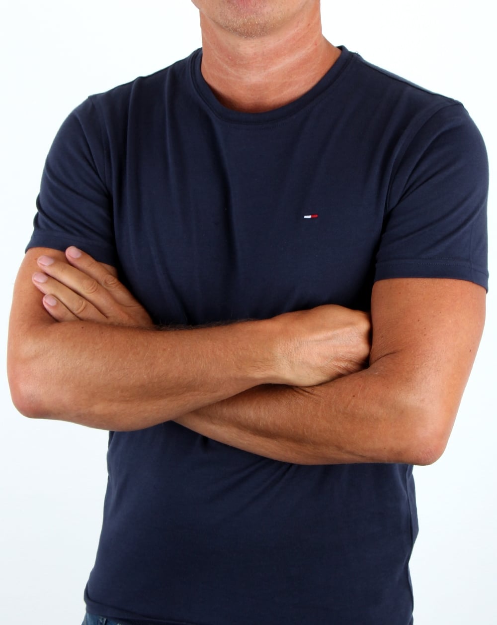 Tommy Jeans Crew Neck T Shirt Navy