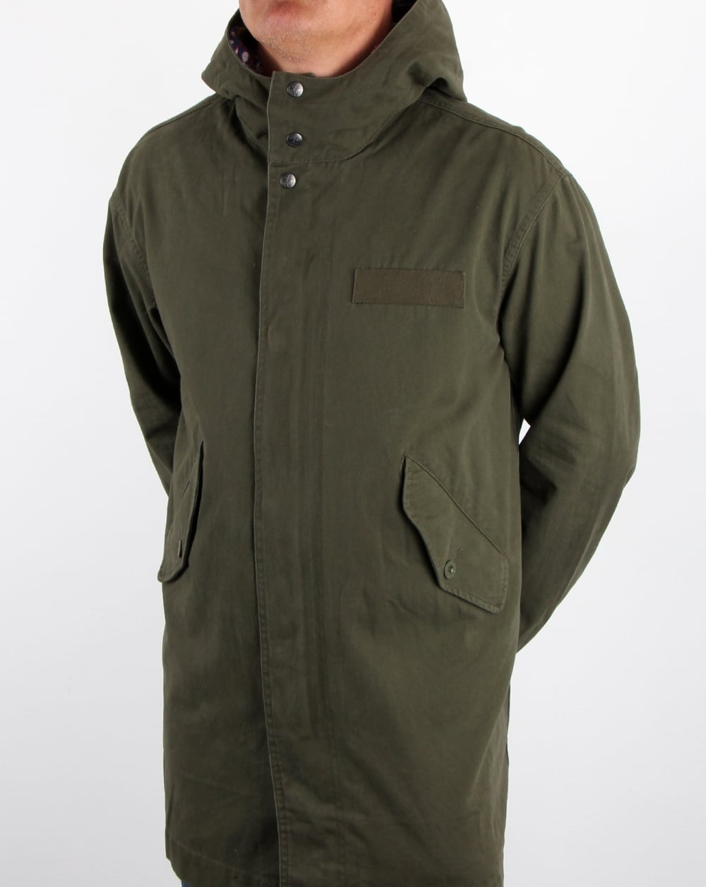 Pretty Green Cassidy Parka Khaki