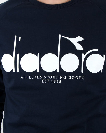 Diadora Logo Sweatshirt Blue Denim