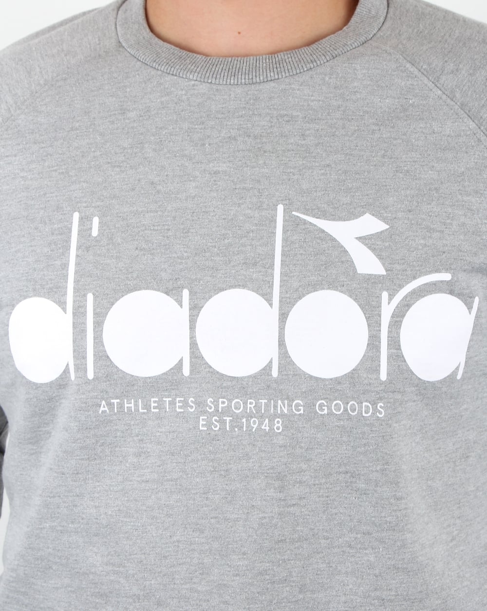 Diadora Logo Sweatshirt Grey Melange