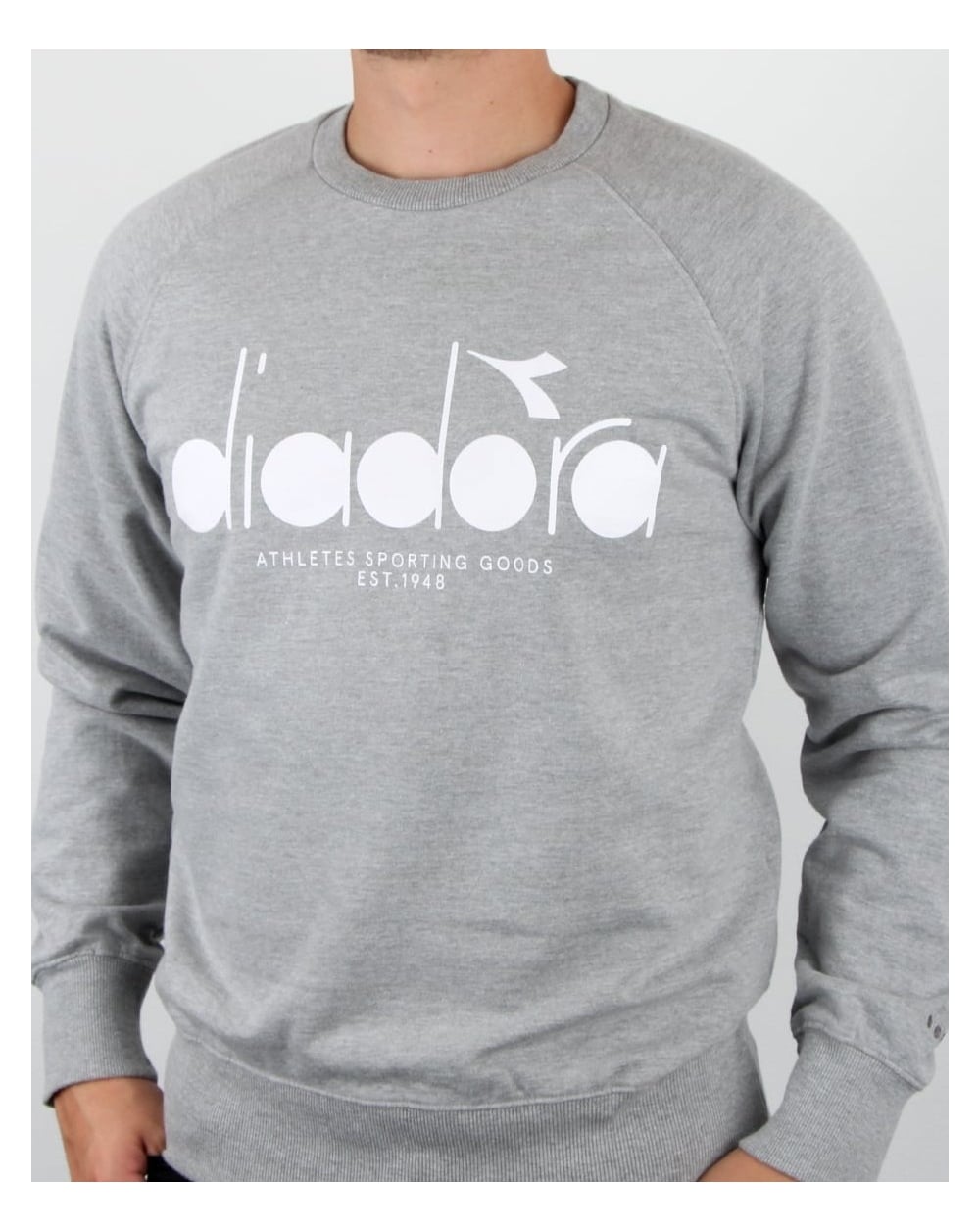 Diadora Logo Sweatshirt Grey Melange