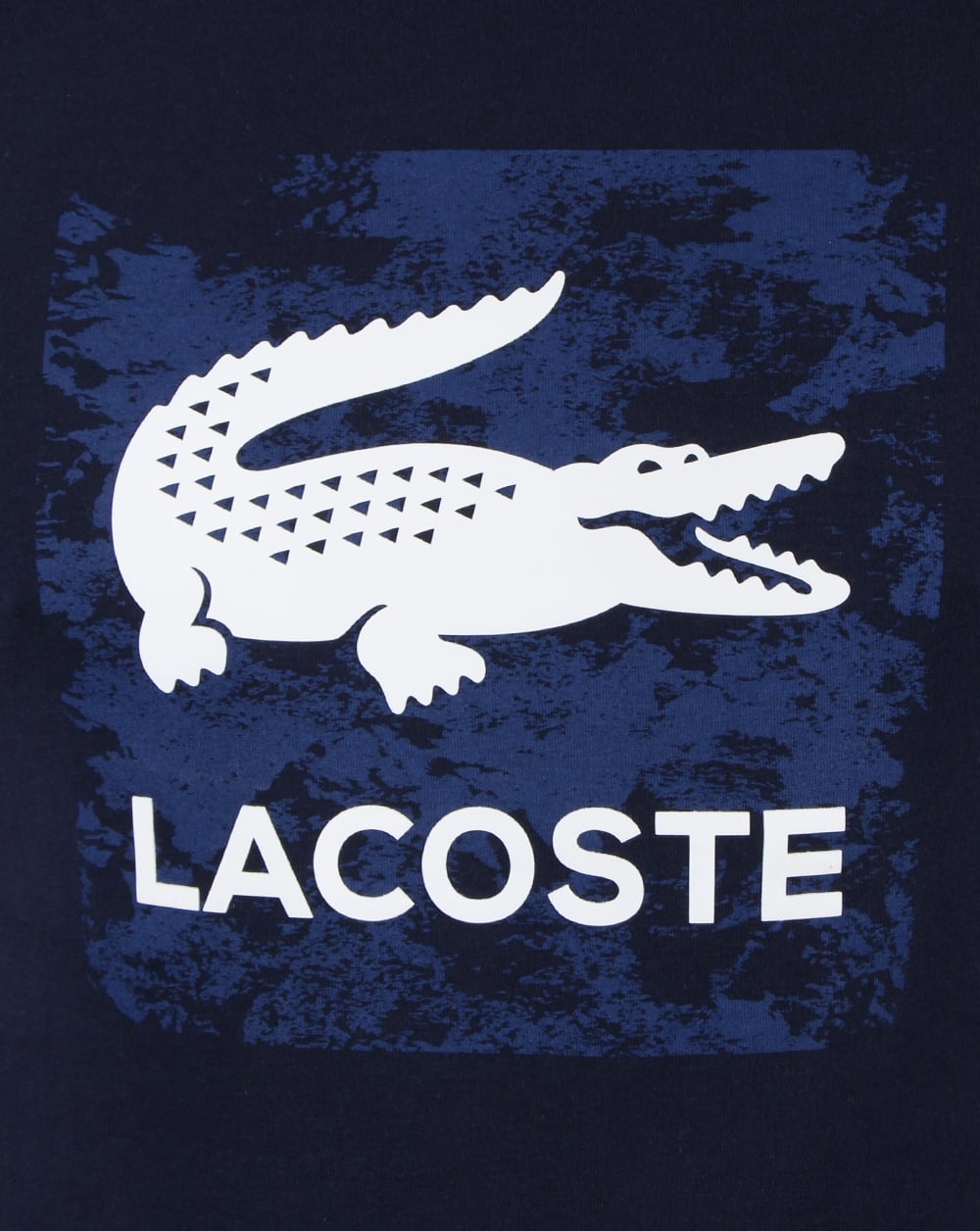 Lacoste Croc Stamp T Shirt Navy