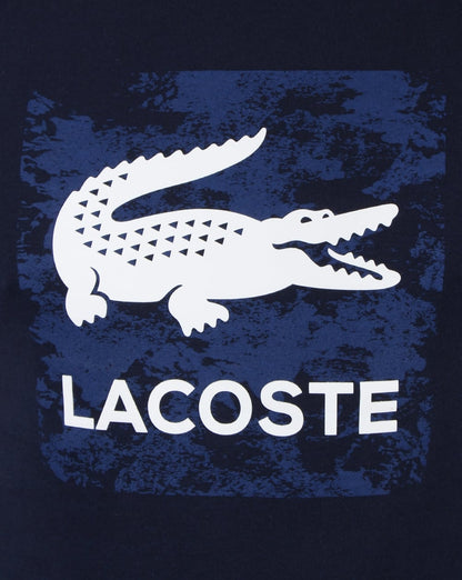 Lacoste Croc Stamp T Shirt Navy