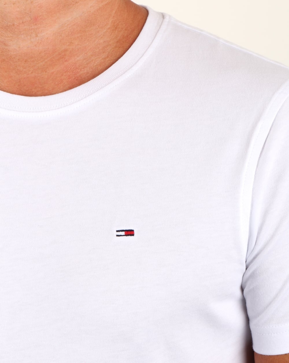 Tommy Jeans Crew Neck T Shirt White