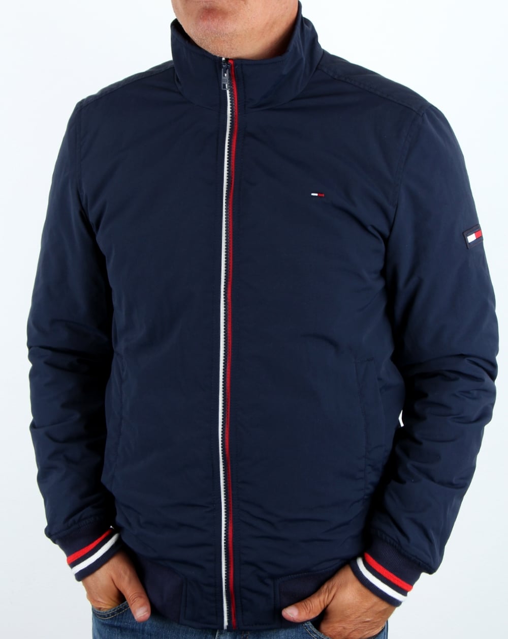 Tommy Hilfiger Padded Bomber Jacket Navy