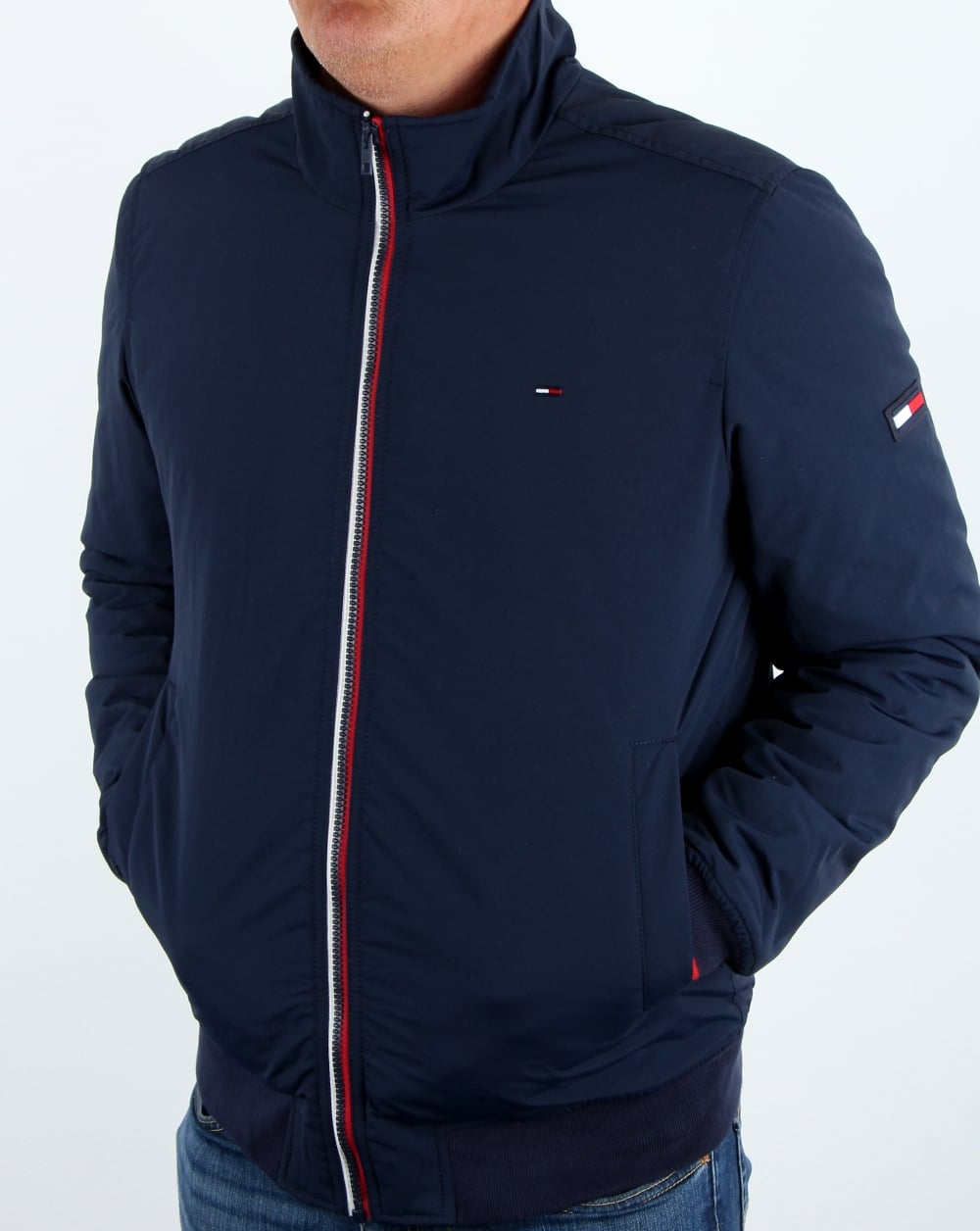 Tommy Hilfiger Padded Bomber Jacket Navy