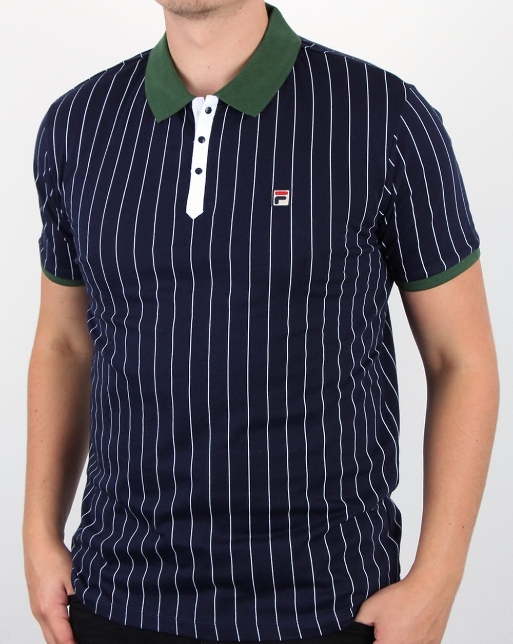Fila Vintage Mk1 Settanta Polo Shirt Navy/Green