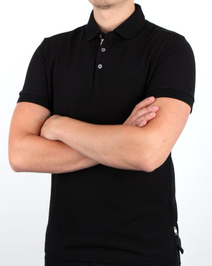 Aquascutum Hillington Polo Shirt Black