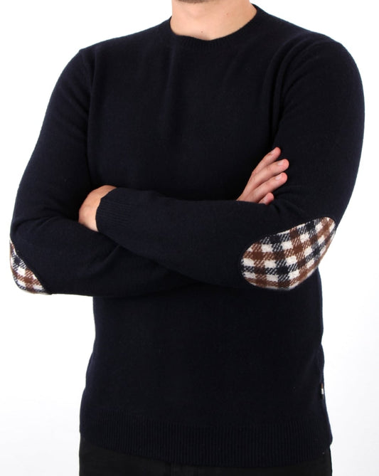 Aquascutum Aquascutum Pennington Wool Knit Navy
