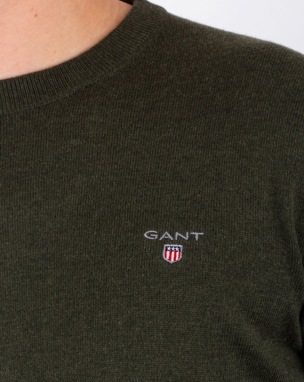 Gant Cotton Wool Jumper Hunter Green