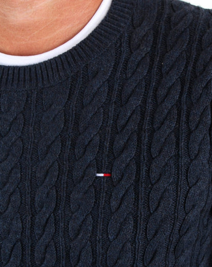 Tommy Hilfiger Cable Knit Jumper Navy