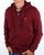 Lyle And Scott Zip Through Hoodie Claret Jug